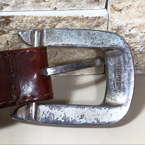 Onyx Brighton Belt Leather Mens Golf Brown Vintage - Picture 3 of 8